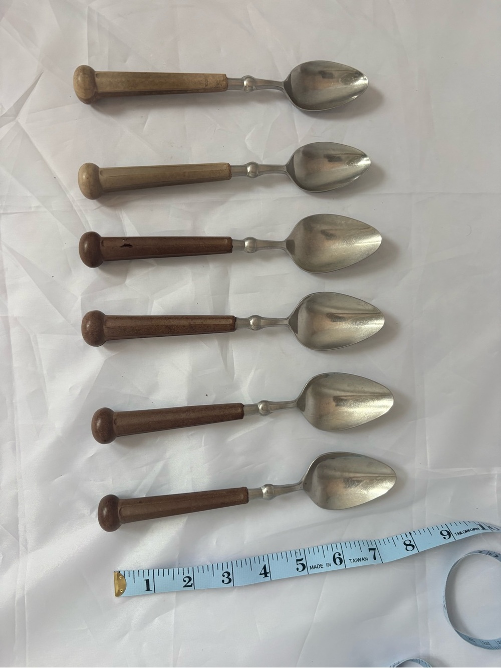 Vintage MCM Oxford Hall Japan Flatware Spoons 6- 2 smaller 4 larger